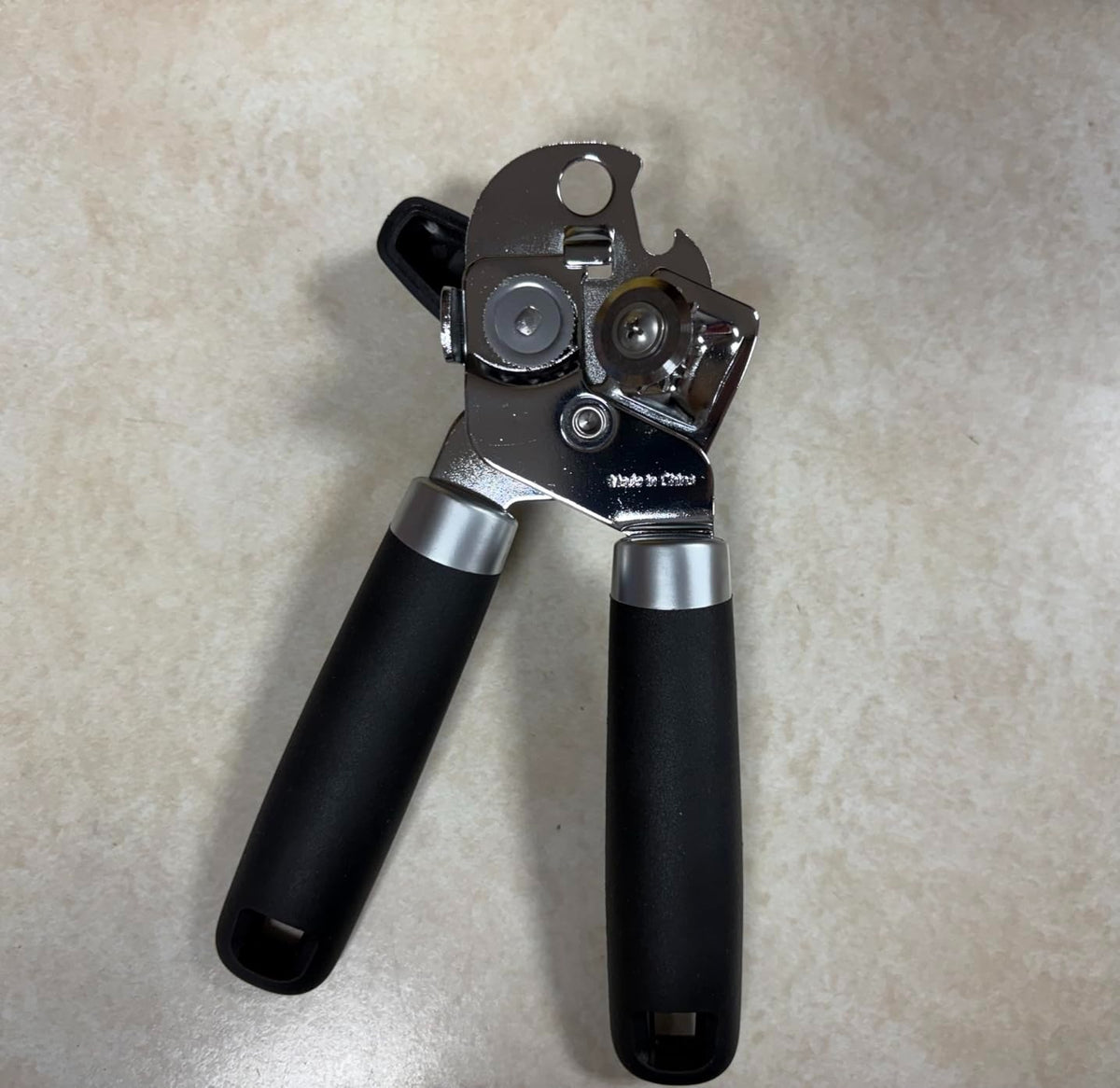 GORILLA GRIP Heavy Duty Can Opener & Bottle Opener, Black