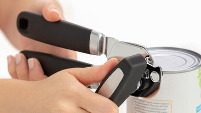 GORILLA GRIP Heavy Duty Can Opener & Bottle Opener, Black