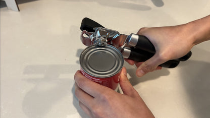 GORILLA GRIP Heavy Duty Can Opener & Bottle Opener, Black