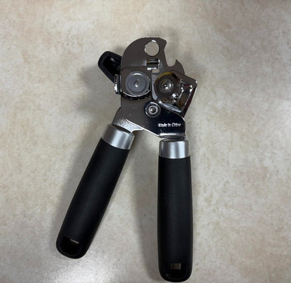 GORILLA GRIP Heavy Duty Can Opener & Bottle Opener, Black
